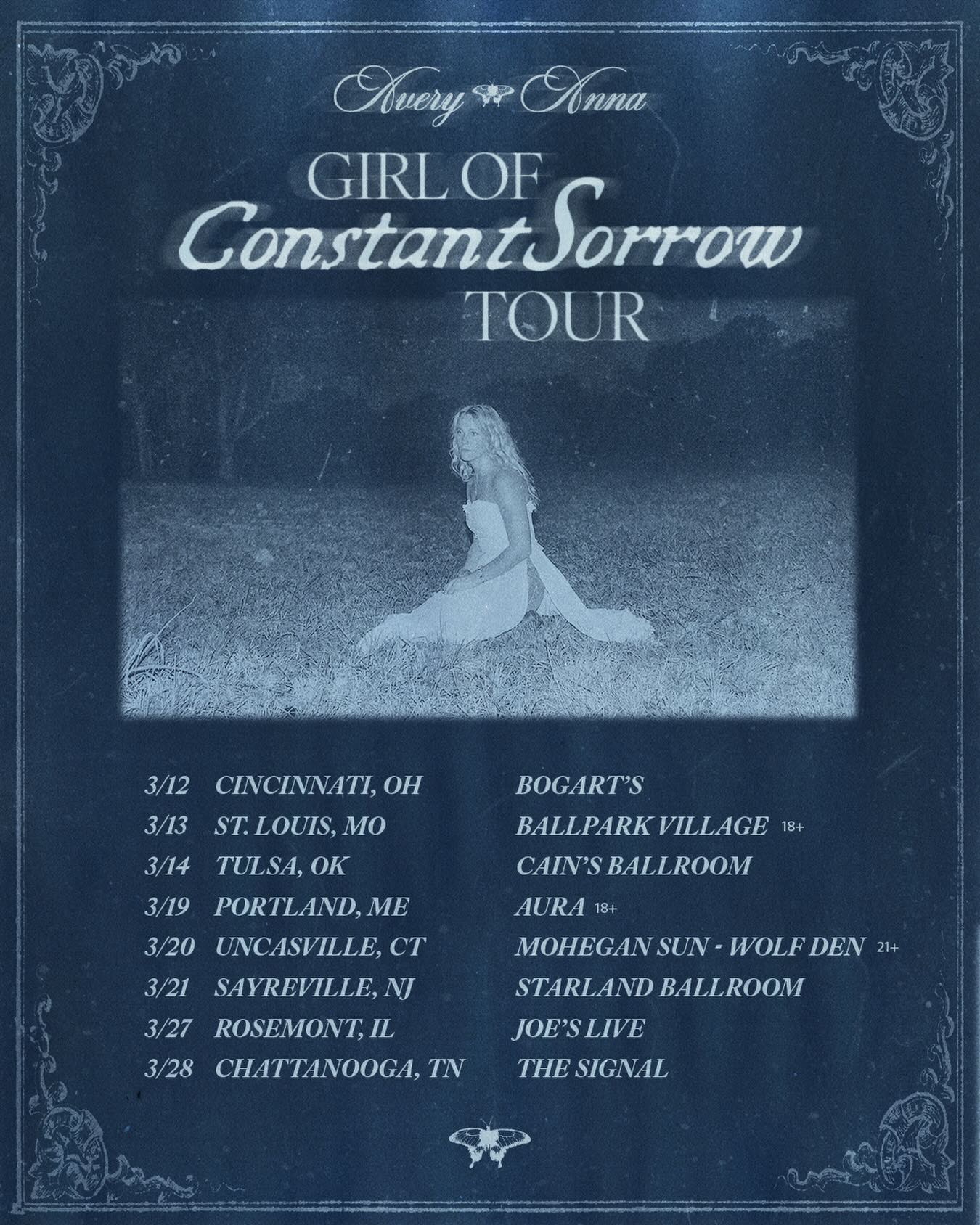 Avery Anna Girl of Constant Sorrow Tour Poster 2026